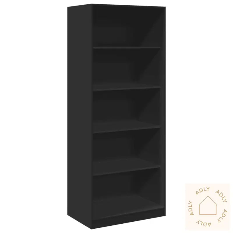 Garderobe Svart 80X50X200 Cm Konstruert Tre