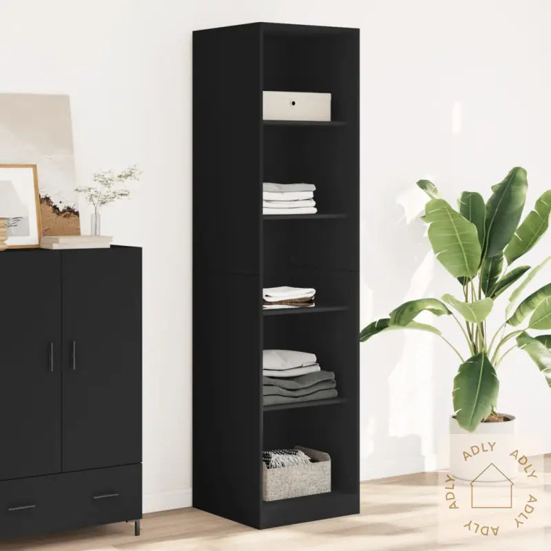 Garderobe Svart 50X50X200 Cm Sponplate