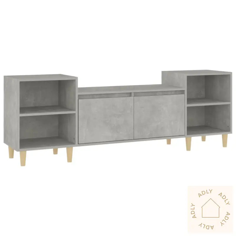 Tv-Benk Betonggrå 160X35X55 Cm Konstruert Tre