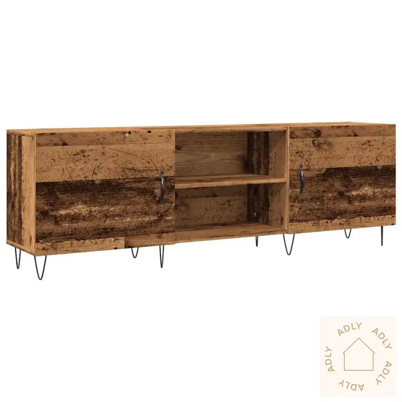 Tv-Benk Gammelt Tre 150X30X50 Cm Konstruert Tre