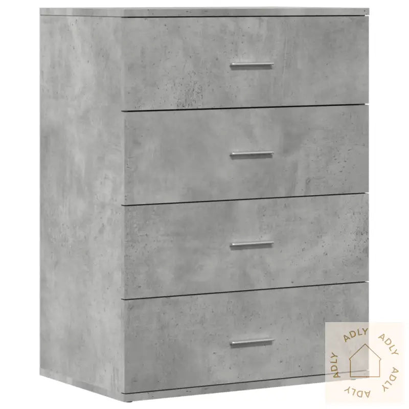 Skjenk Betonggrå 60X39X80 Cm Konstruert Tre