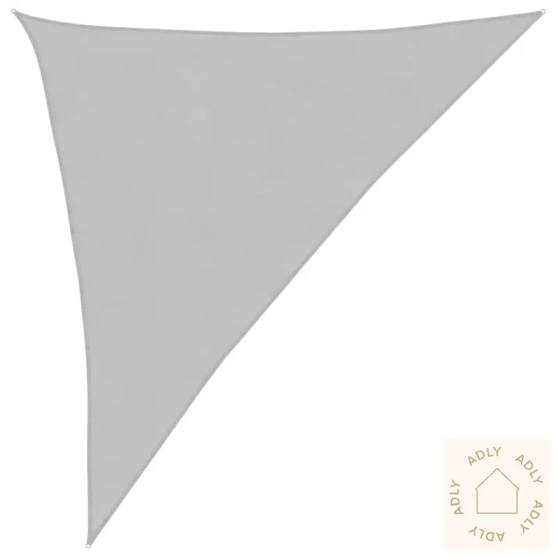 Solseil Lysegrå 3X4X5 M 100% Polyester Oxford