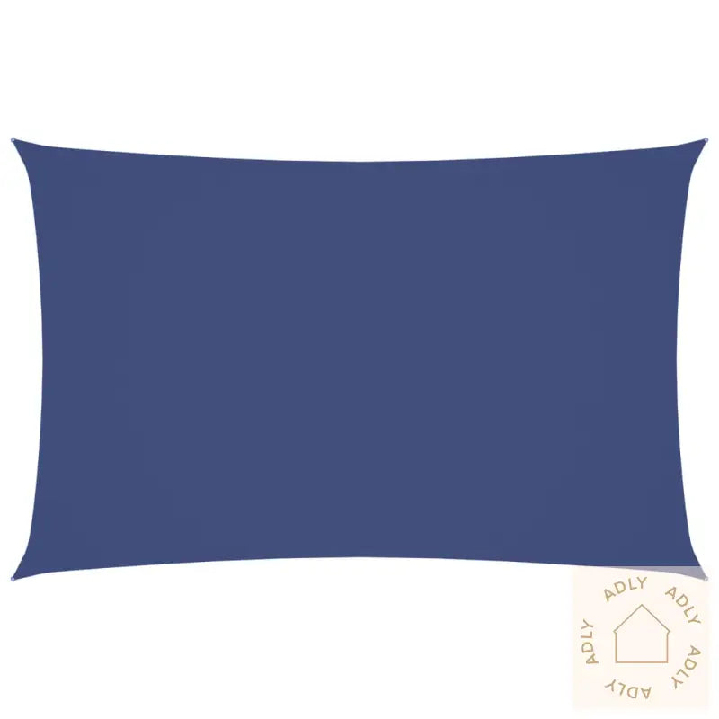 Solseil Oxfordstoff Rektangulær 2X5 M Blå