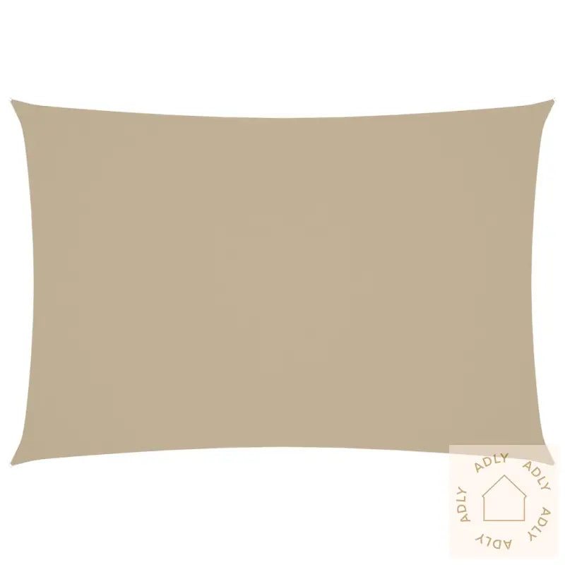 Solseil Oxfordstoff Rektangulær 3X5 M Beige