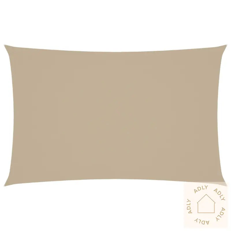 Solseil Oxfordstoff Rektangulær 4X7 M Beige