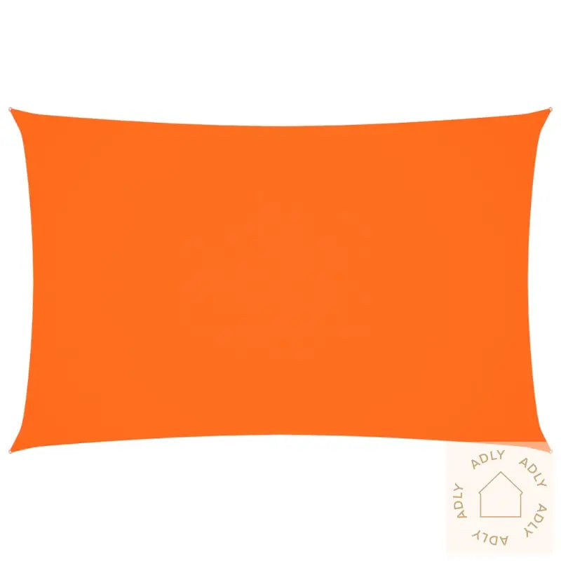 Solseil Oxfordstoff Rektangulær 2X5 M Oransje