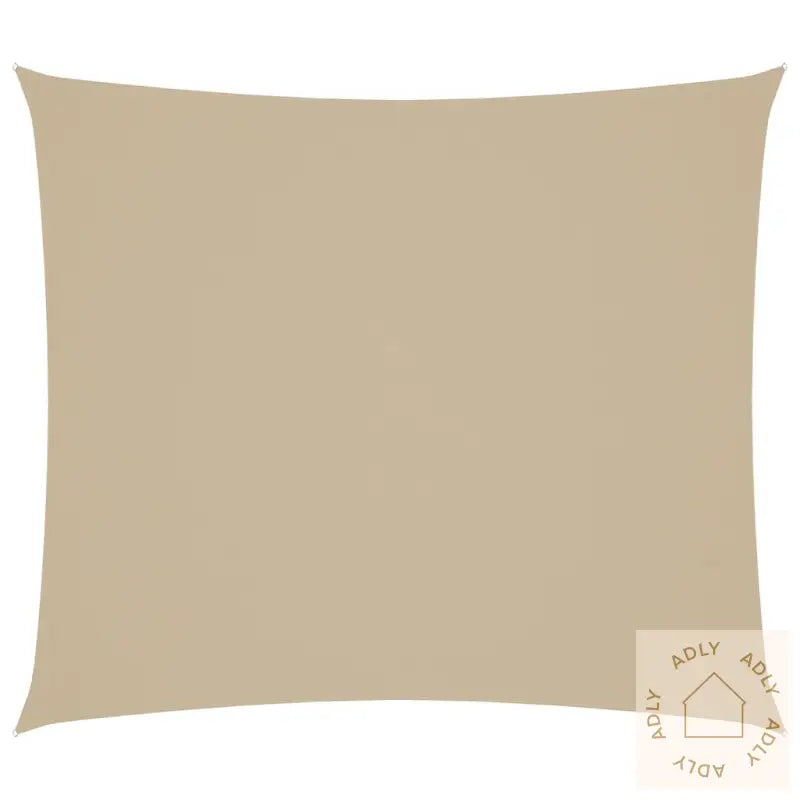 Solseil Oxfordstoff Rektangulær 2X2,5 M Beige
