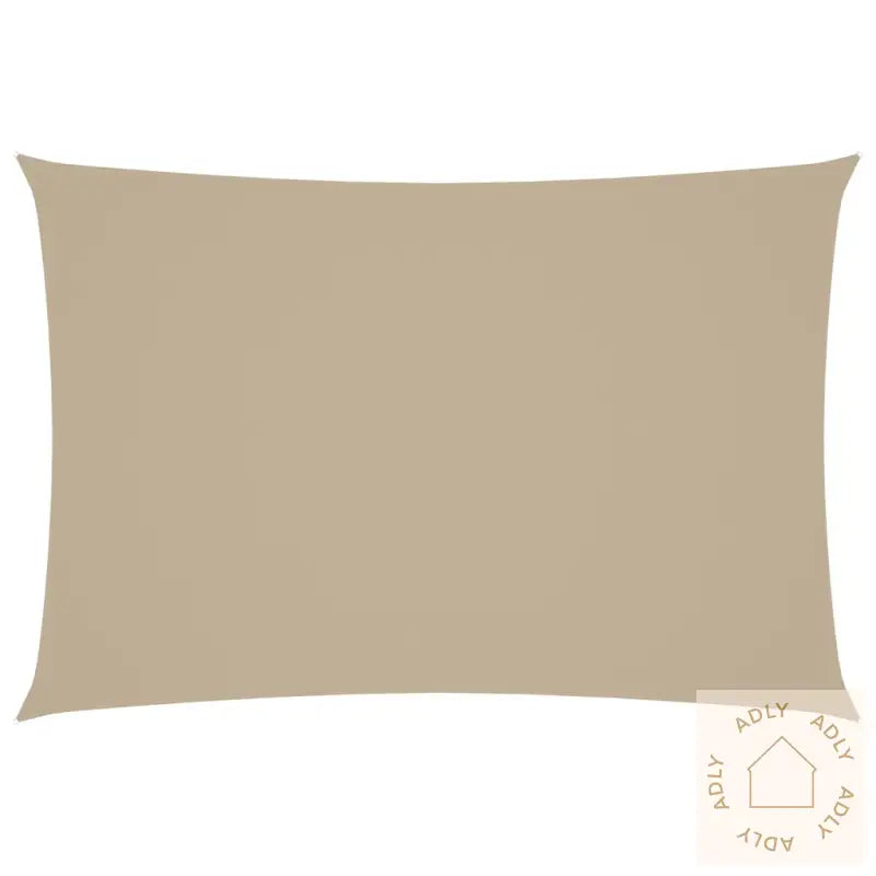 Solseil Oxfordstoff Rektangulær 2,5X4,5 M Beige