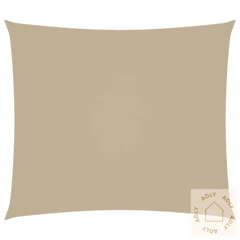 Solseil Oxfordstoff Rektangulær 2,5X3 M Beige