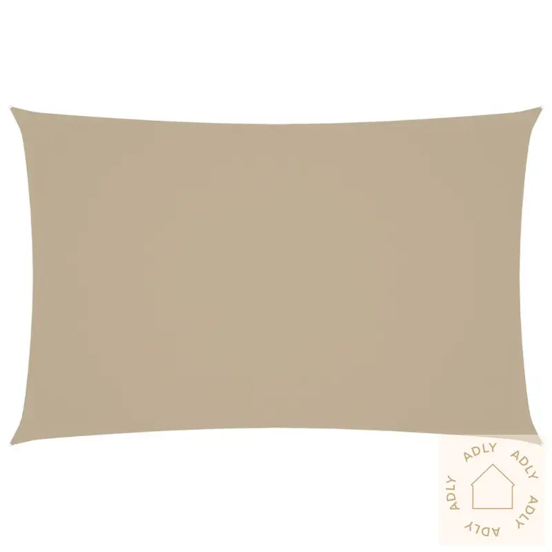 Solseil Oxfordstoff Rektangulær 5X8 M Beige
