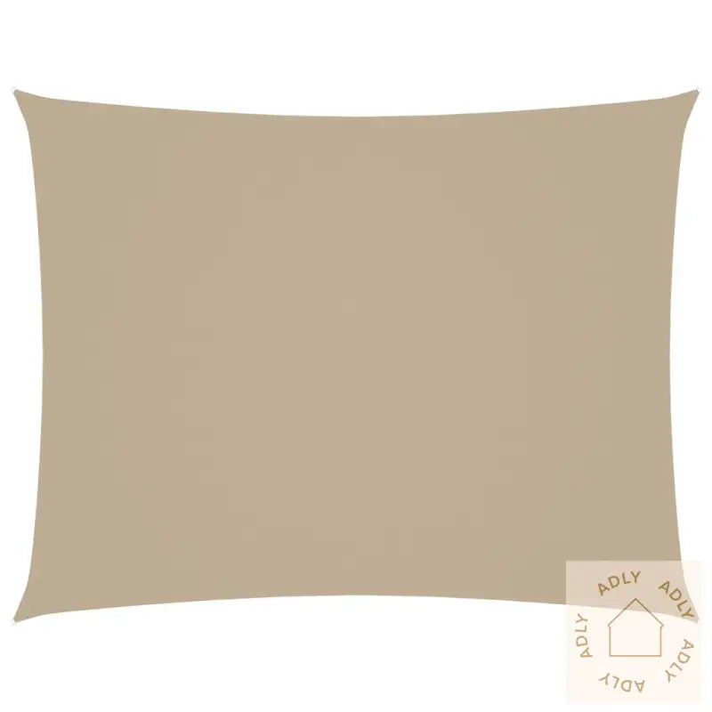 Solseil Oxfordstoff Rektangulær 5X6 M Beige