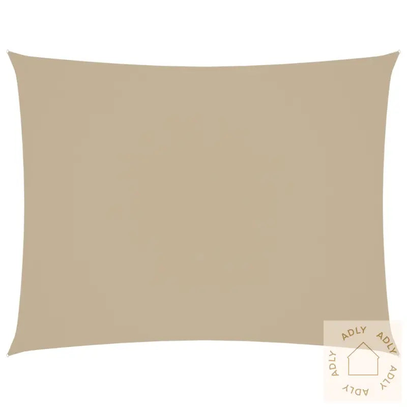 Solseil Oxfordstoff Rektangulær 2,5X3,5 M Beige