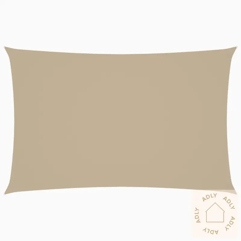 Solseil Oxfordstoff Rektangulær 2X4,5 M Beige