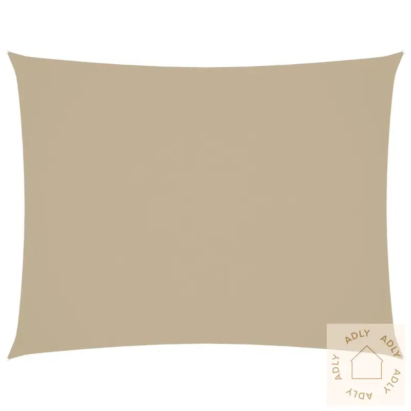 Solseil Oxfordstoff Rektangulær 3X6 M Beige