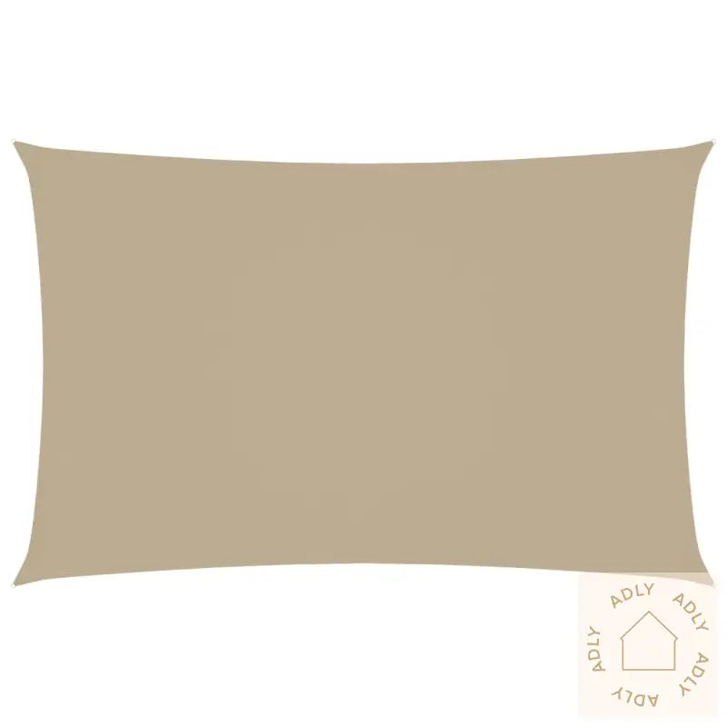 Solseil Oxfordstoff Rektangulær 2,5X5 M Beige