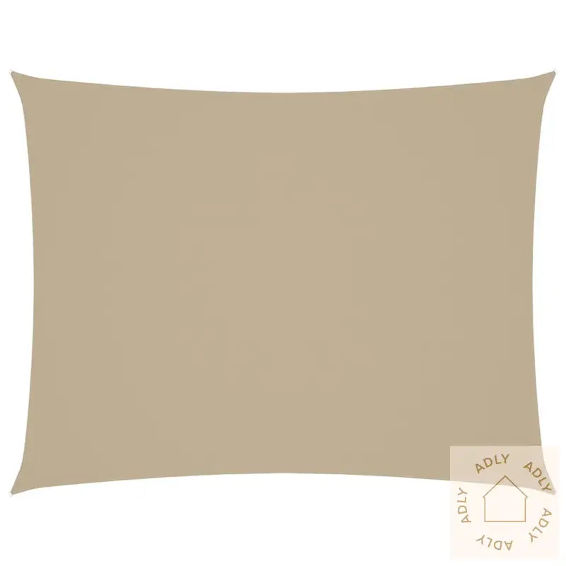 Solseil Oxfordstoff Rektangulær 5X7 M Beige