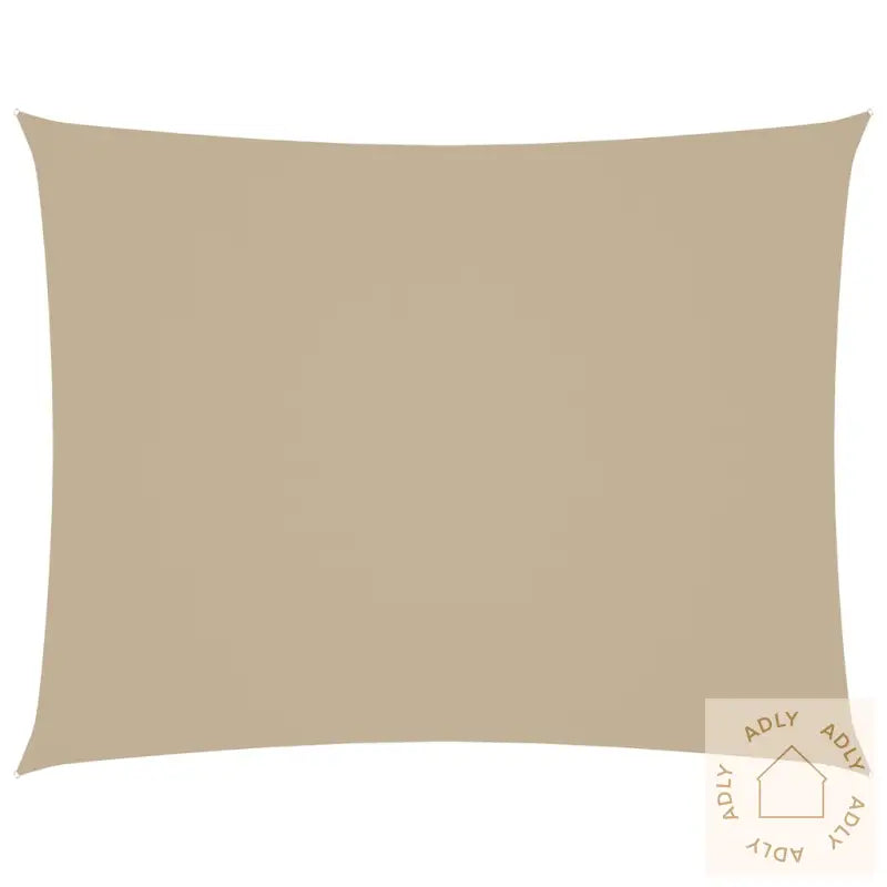 Solseil Oxfordstoff Rektangulær 2,5X4 M Beige