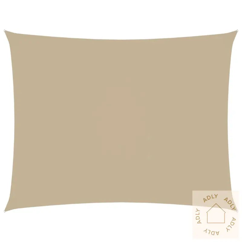 Solseil Oxfordstoff Rektangulær 2X3,5 M Beige
