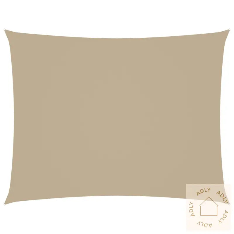 Solseil Oxfordstoff Rektangulær 4X5 M Beige