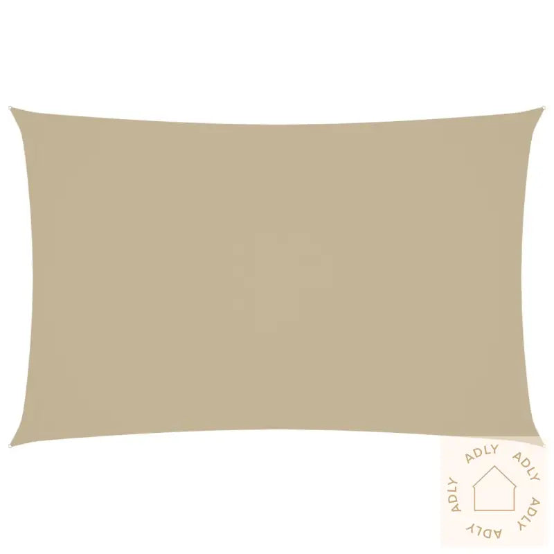 Solseil Oxfordstoff Rektangulær 2X5 M Beige