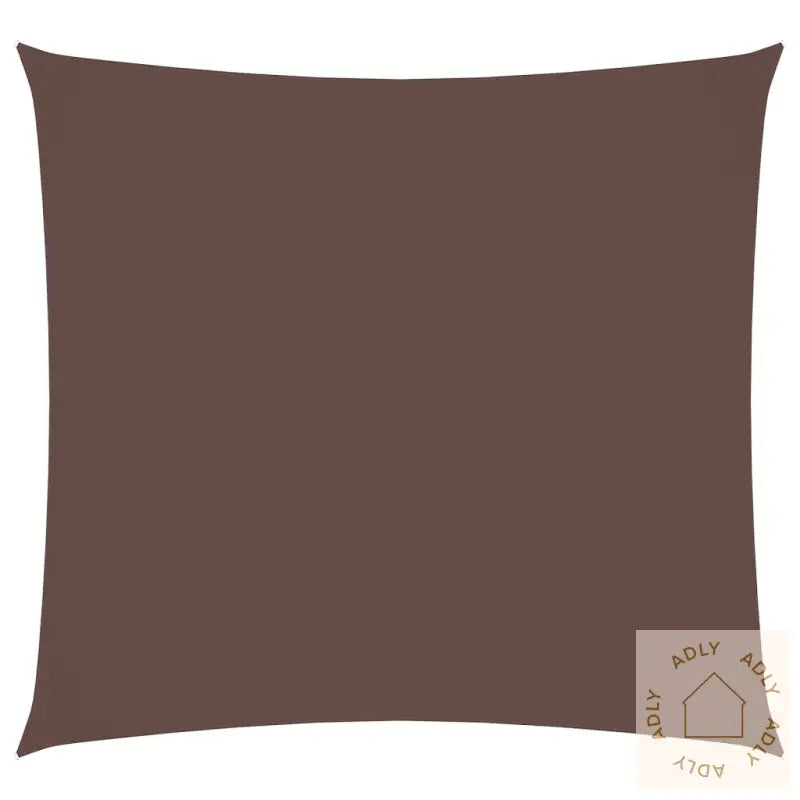 Solseil Oxfordstoff Kvadratisk 2,5X2,5 M Brun