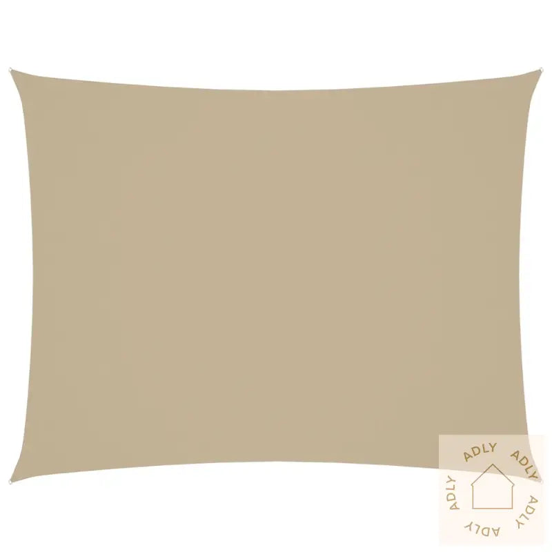 Solseil Oxfordstoff Rektangulær 2X3 M Beige