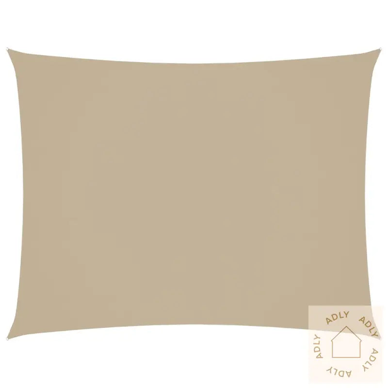 Solseil Oxfordstoff Rektangulær 3X4 M Beige
