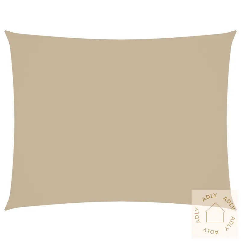 Solseil Oxfordstoff Rektangulær 6X8 M Beige
