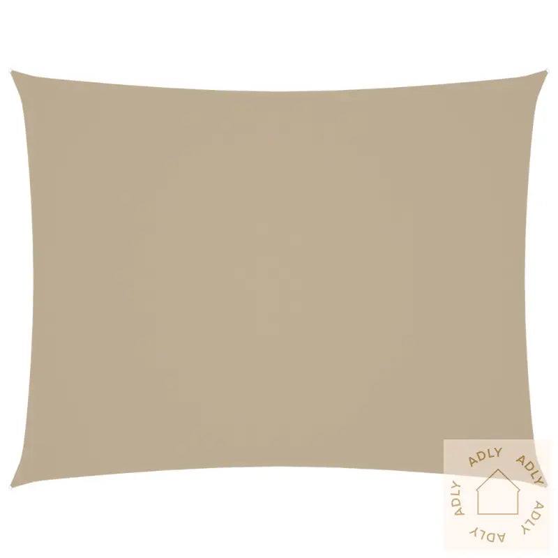 Solseil Oxfordstoff Rektangulær 6X7 M Beige