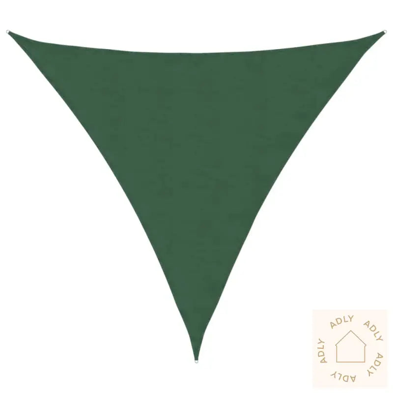 Solseil Oxfordstoff Trekantet 4X4X4 M Mørkegrønn