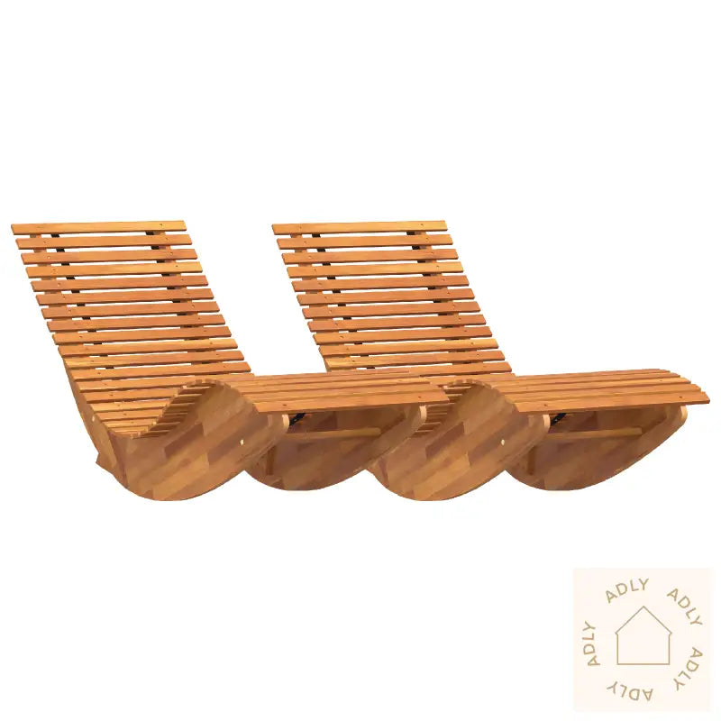 Rocking Solsenger 2 Stk Solid Tre Akasietre