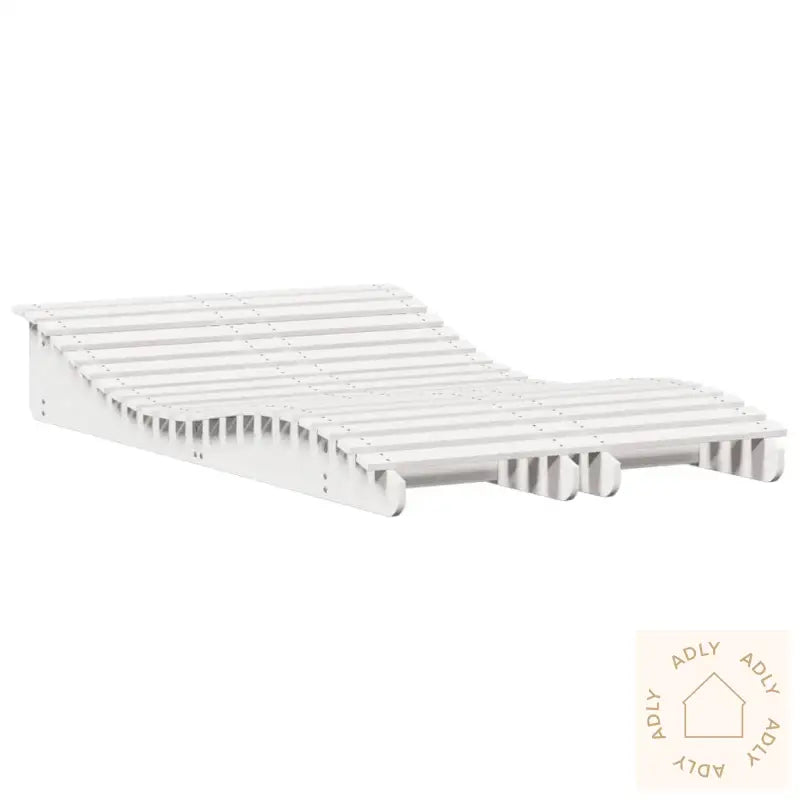 Solsenger 2 Stk Hvit 205X60X31,5 Cm Heltre Furu