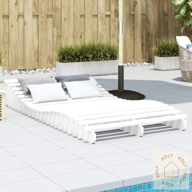 Solseng Hvit 205X110X31,5 Cm Heltre Furu