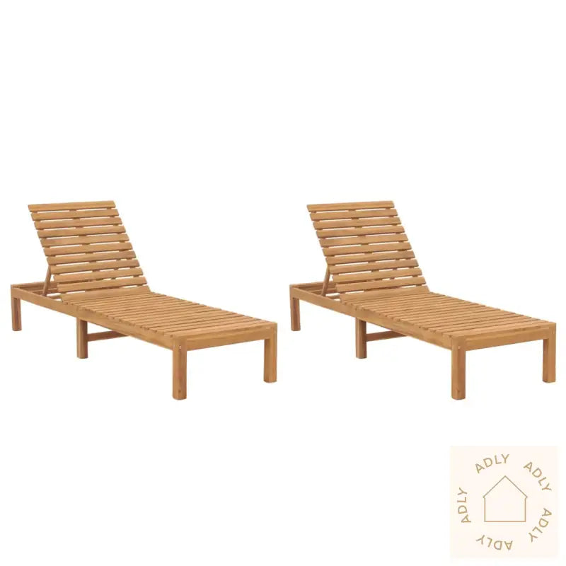 Solsenger 2 Stk Heltre Teak