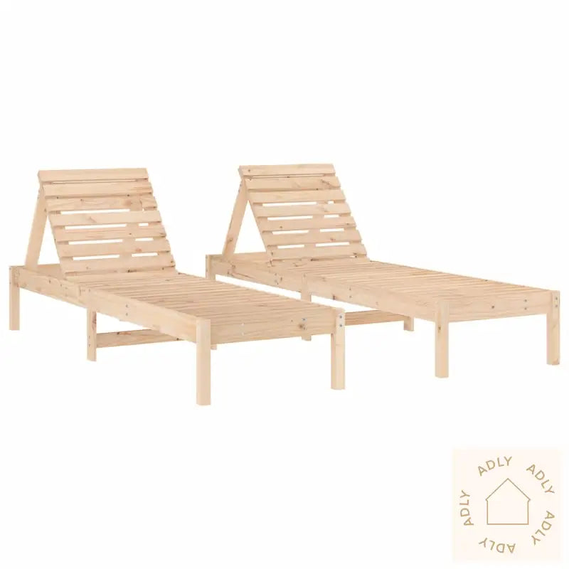 Solsenger 2 Stk 199,5X60X74 Cm Heltre Furu