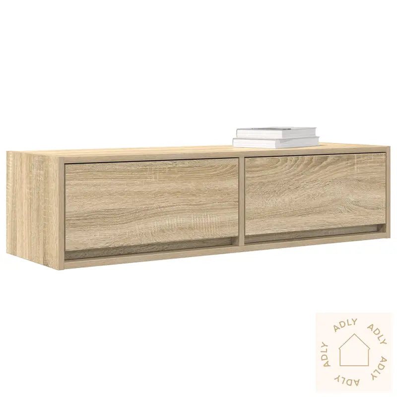 Tv-Benk Sonoma Eik 100X31X25,5 Cm Konstruert Tre