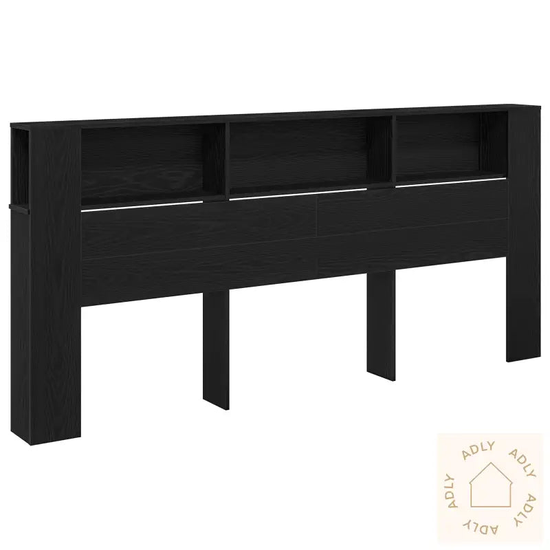 Hodegavlskap Svart Eik 220X18,5X104,5 Cm