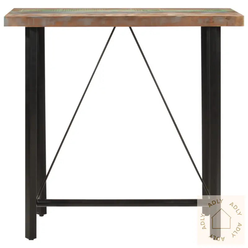 Barbord 110X55X107 Cm Gjenvunnet Heltre Og Jern