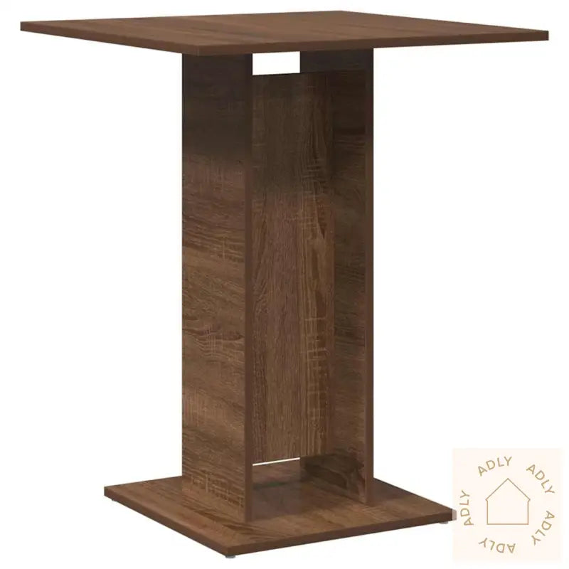 Bistrobord Brun Eik 60X60X75 Cm Konstruert Tre