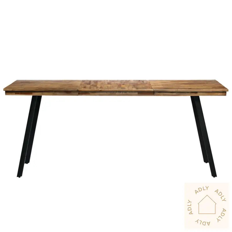 Spisebord Gjenvunnet Teak Og Stål 180X90X76 Cm