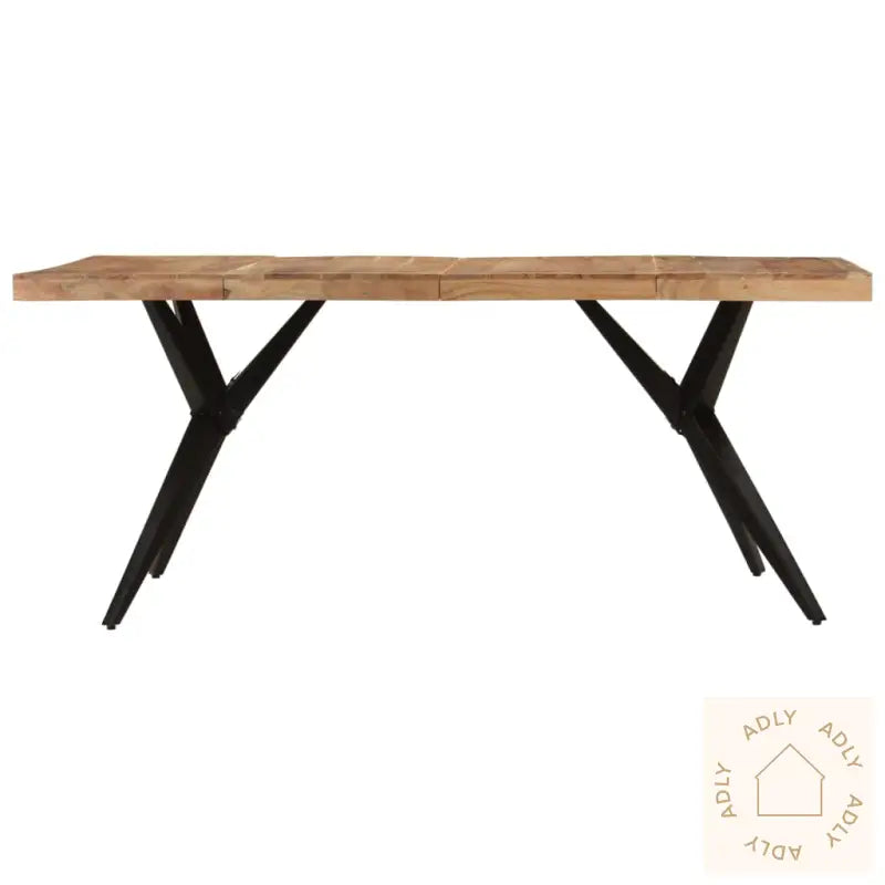 Spisebord Svart 180X90X77 Cm Heltre Akasie