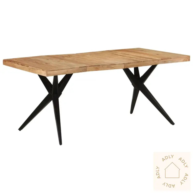 Spisebord Svart 180X90X77 Cm Heltre Akasie