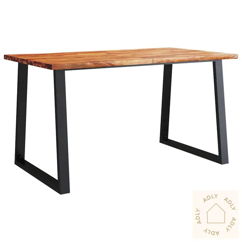 Spisebord Med Naturlig Kant 140X80X75 Cm Heltre Akasie