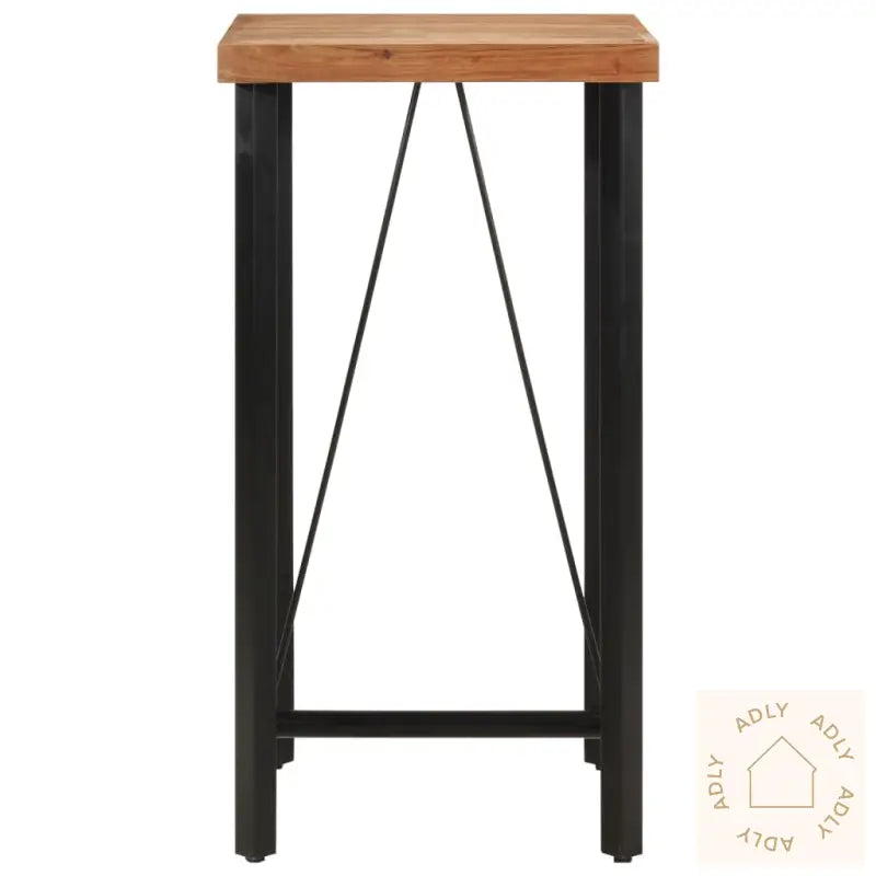 Barbord 55X55X107 Cm Heltre Akasie Og Jern