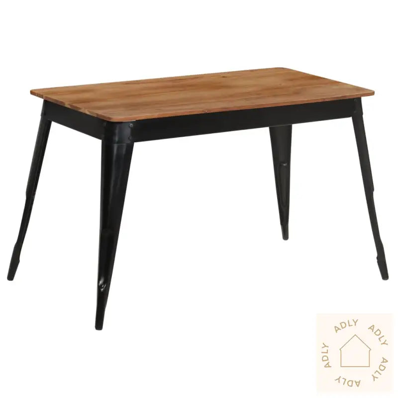 Spisebord Heltre Akasie Og Stål 120X60X76 Cm