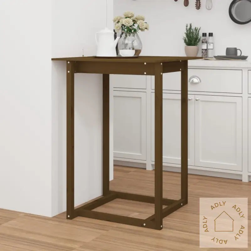 Barbord Honningbrun 80X80X110 Cm Heltre Furu