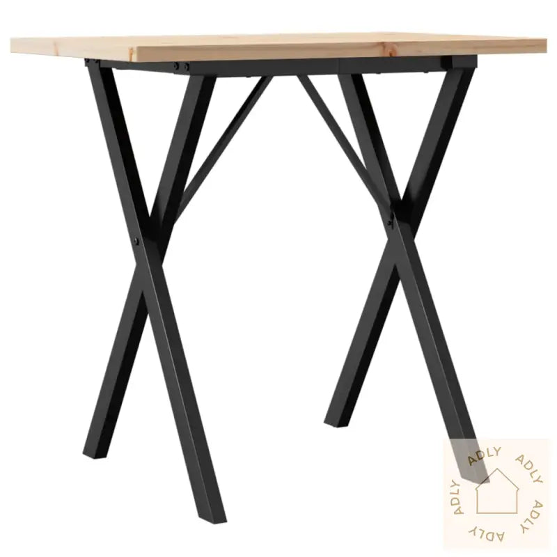 Spisebord X-Ramme 80X50X75,5 Cm Heltre Furu Og Stål