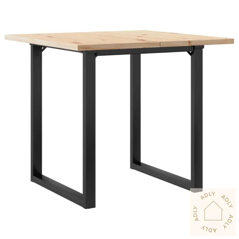 Spisebord O-Ramme 90X90X75,5 Cm Heltre Furu Og Stål
