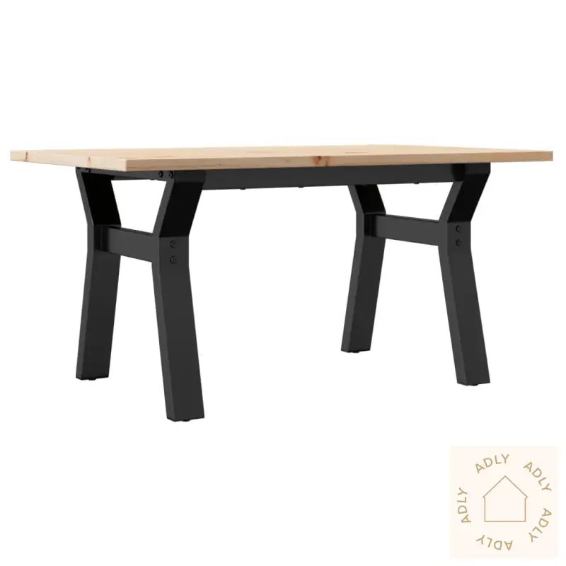 Salongbord Y-Ramme 80X50X40 Cm Heltre Furu Og Stål