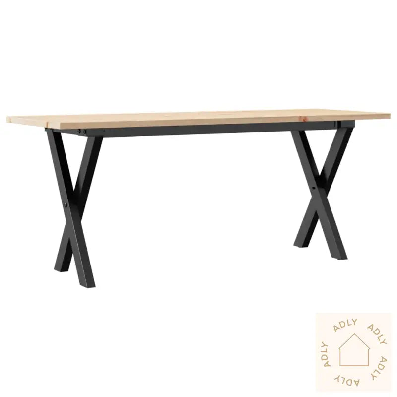 Salongbord X-Ramme 110X40X45 Cm Heltre Furu Og Stål